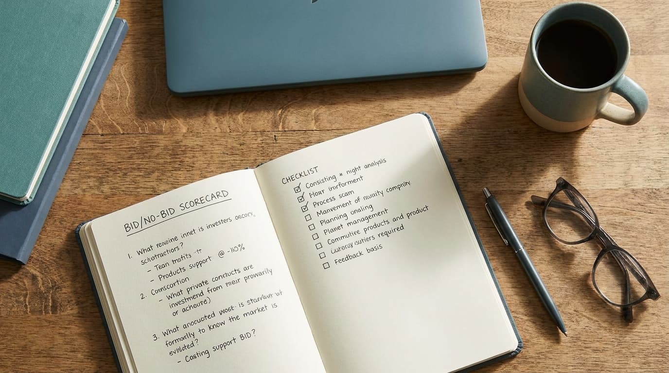 Bid/No-Bid scorecard: a 12-question framework for SMB contractors